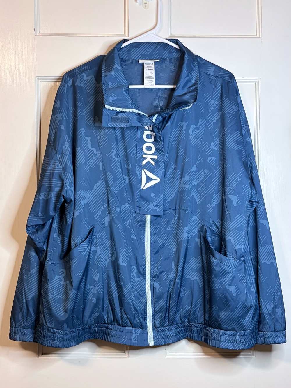 Reebok Blue Windbreaker Jacket